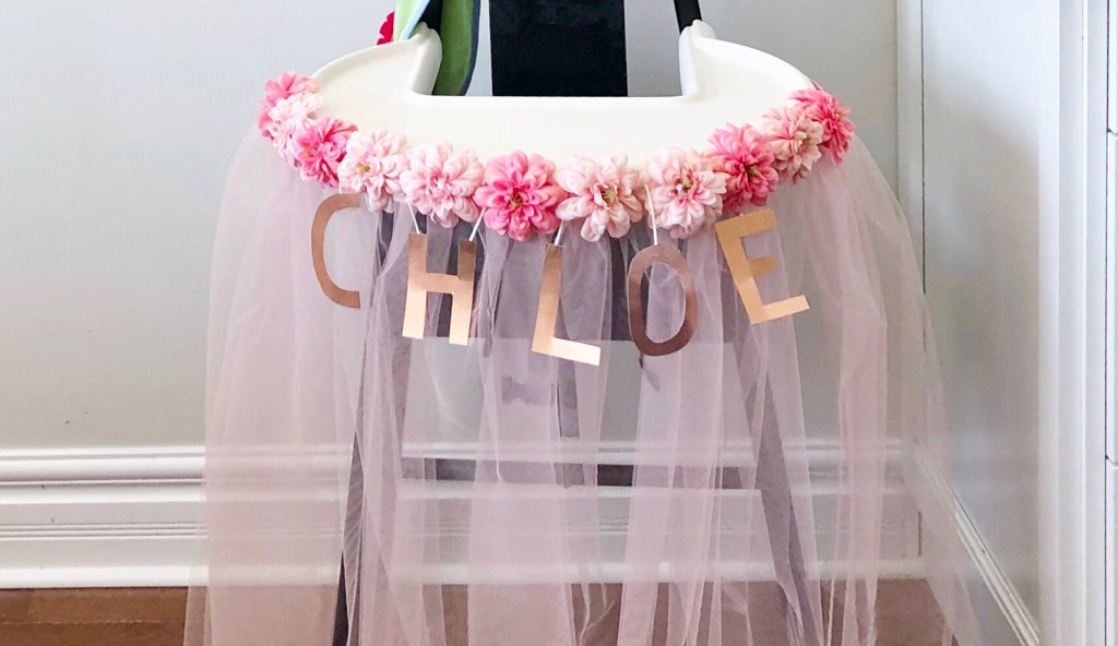 Tutu Skirt Decor for a Baby’s High Chair