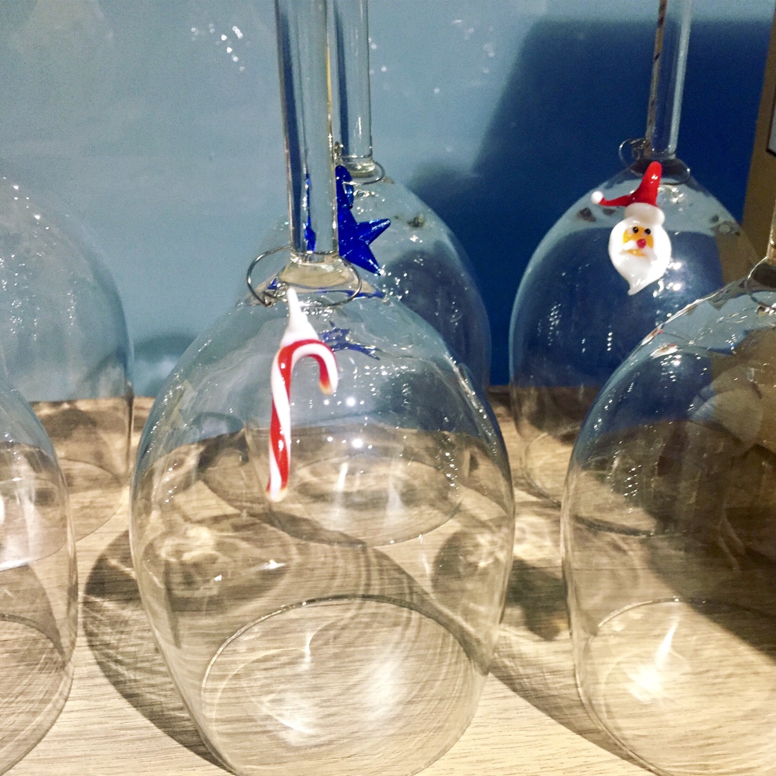 Christmas wine markers