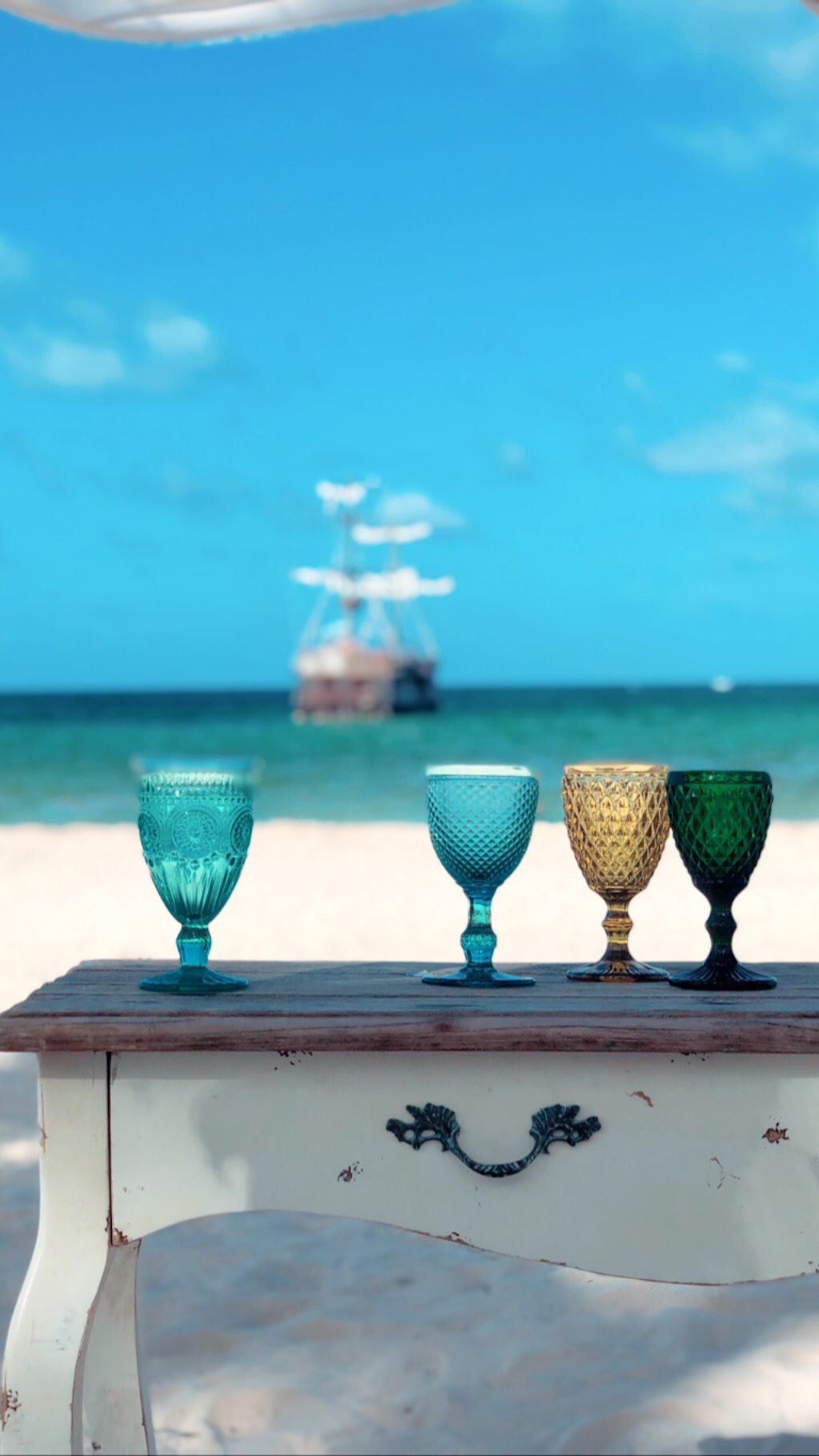 Beach Wedding Pirate Ship