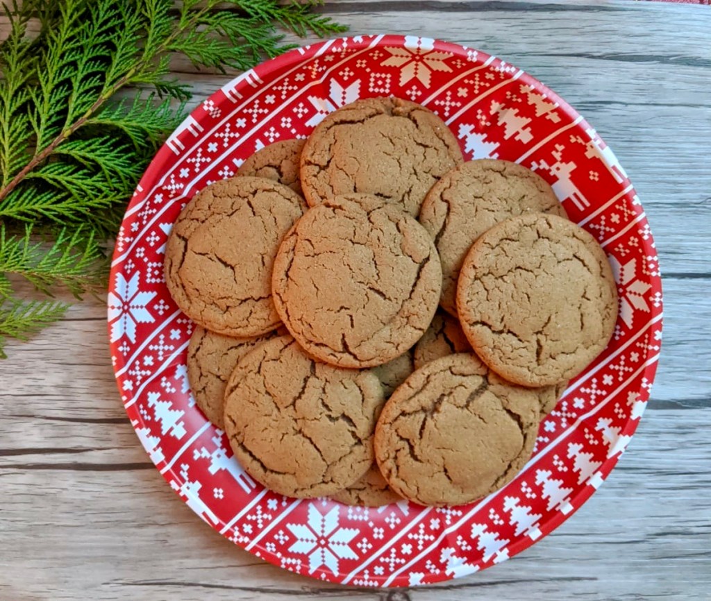 Chewy Ginger Molasses Cookies